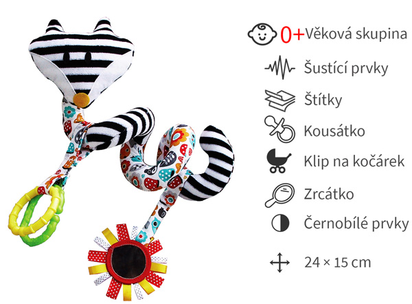 plysova spirala na kocarek